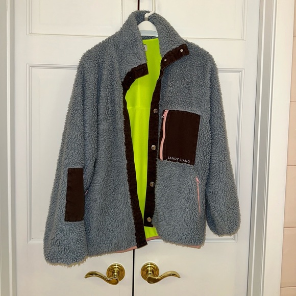 Sandy Liang Blue Fleece Jacket - Picture 15 of 16